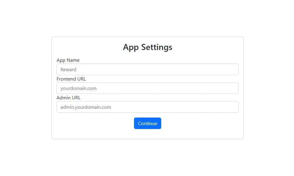 App Settings