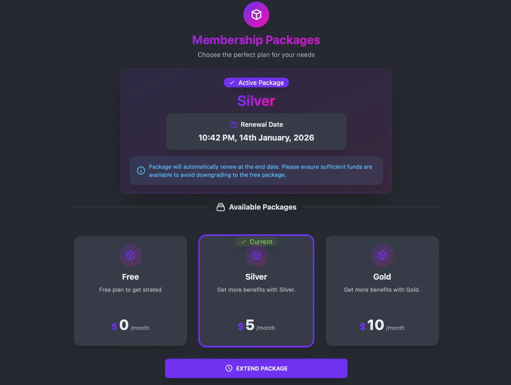 Manage Package