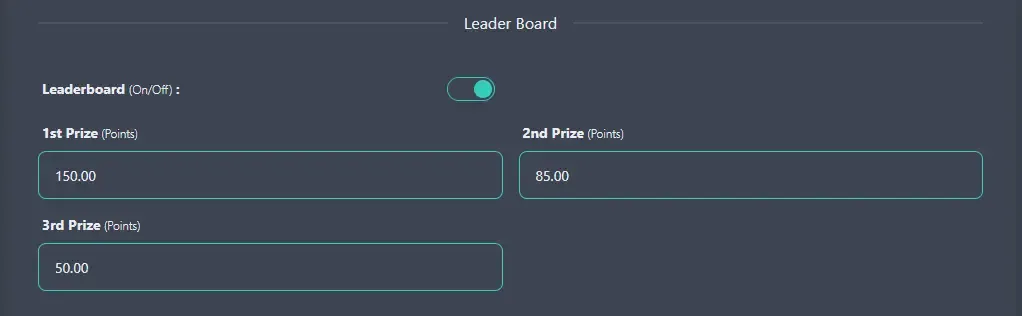 Leaderboard Settings
