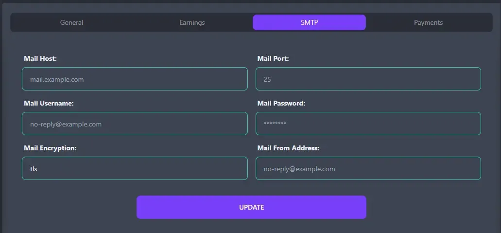 Mail Settings
